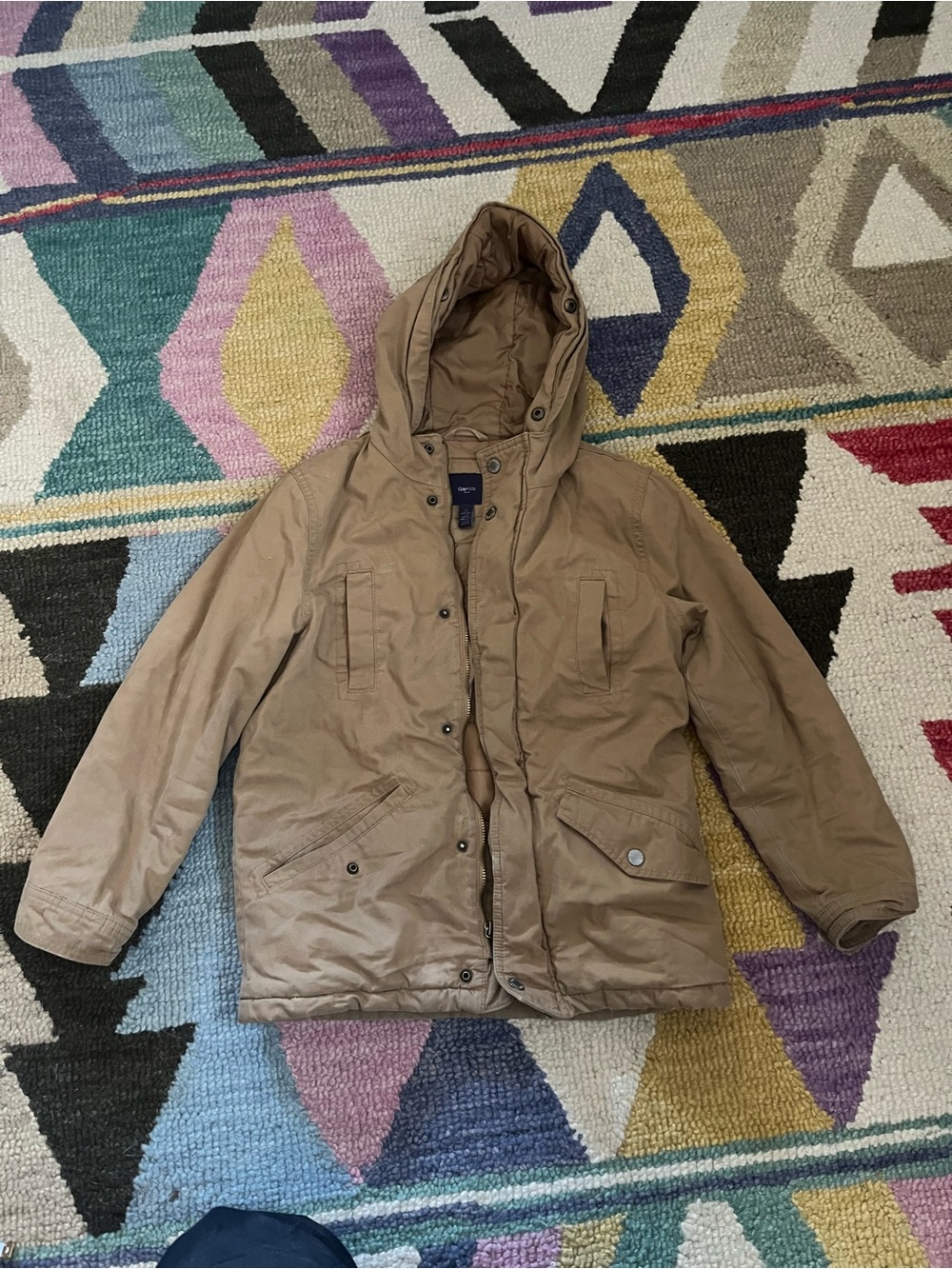 GAP Khaki Hooded Field Coat
